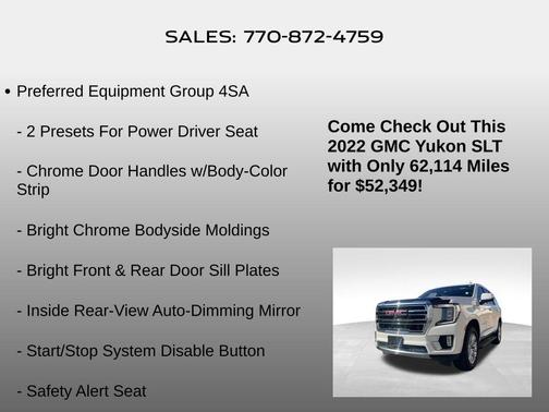 2022 GMC Yukon SLT