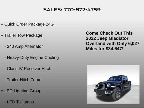 2022 Jeep Gladiator Overland