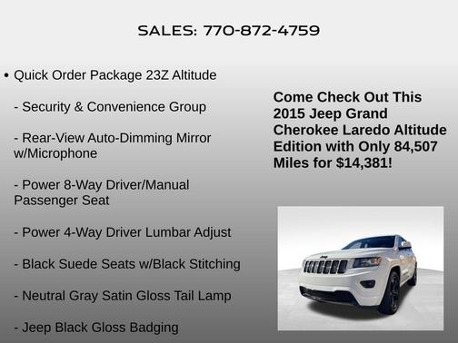 2015 Jeep Grand Cherokee Altitude
