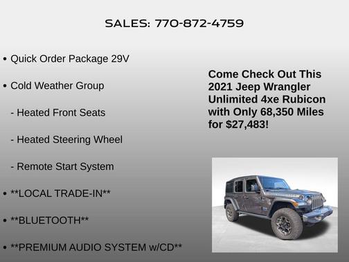 2021 Jeep Wrangler Unlimited 4xe Rubicon