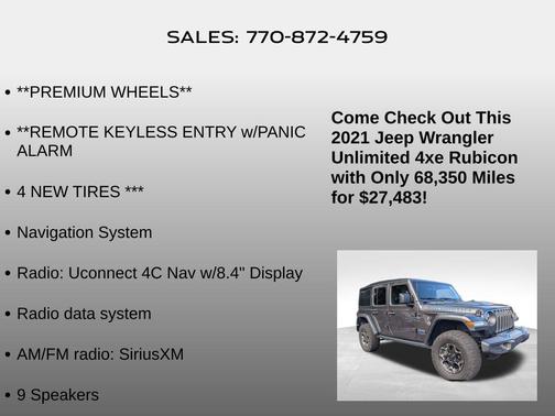 2021 Jeep Wrangler Unlimited 4xe Rubicon