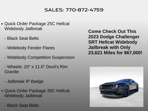 2023 Dodge Challenger SRT Hellcat