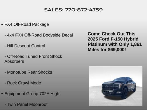 2025 Ford F-150 Platinum