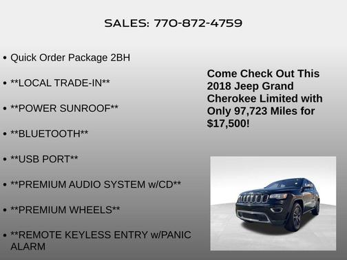 2018 Jeep Grand Cherokee Limited