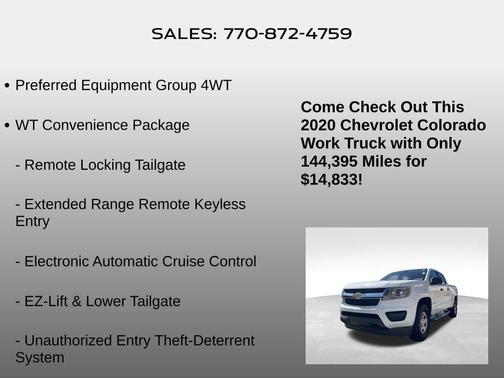 2020 Chevrolet Colorado WT