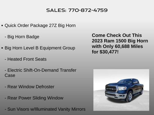 2023 RAM 1500 Big Horn/Lone Star