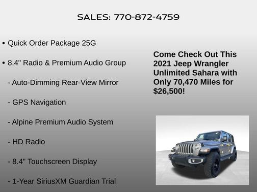 2021 Jeep Wrangler Unlimited Sahara