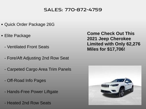2021 Jeep Cherokee Limited