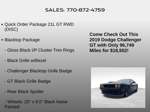 2019 Dodge Challenger GT