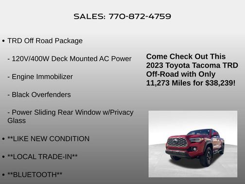 2023 Toyota Tacoma TRD Off Road