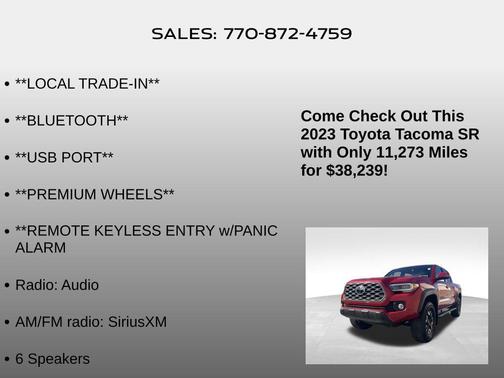 2023 Toyota Tacoma SR