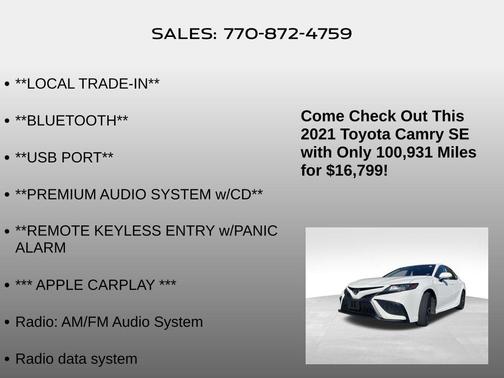 2021 Toyota Camry SE
