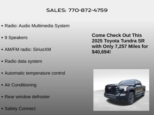 2025 Toyota Tundra SR