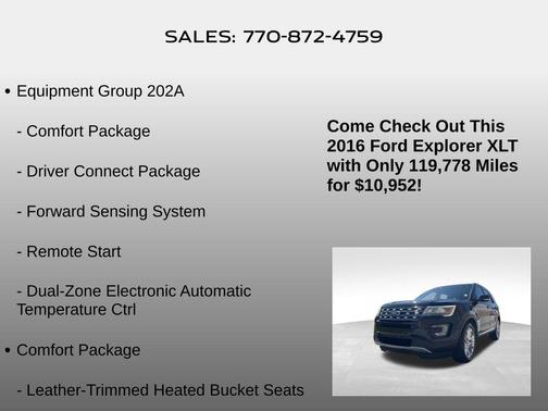 2016 Ford Explorer XLT