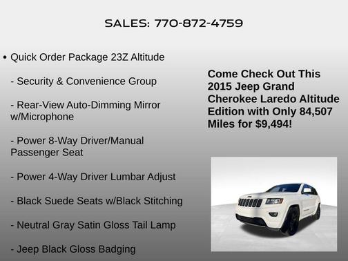 2015 Jeep Grand Cherokee Altitude