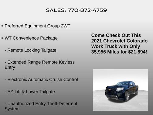 2021 Chevrolet Colorado WT