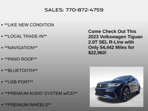 2023 Volkswagen Tiguan 2.0T SEL R-Line 4MOTION