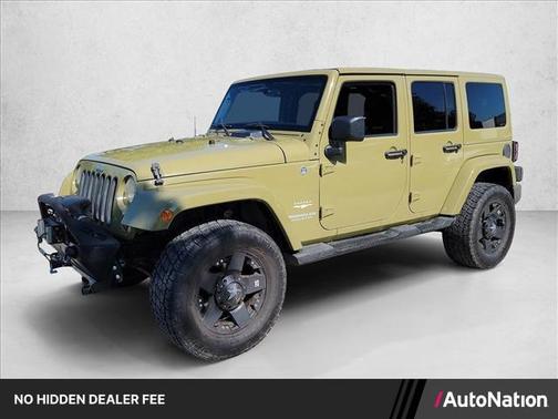 Commando Green 2013 Jeep Wrangler Unlimited Sahara