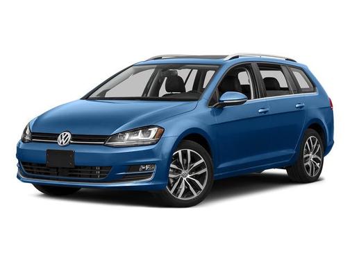 Silk Blue Metallic 2015 Volkswagen Golf SportWagen TDI SE 4-Door