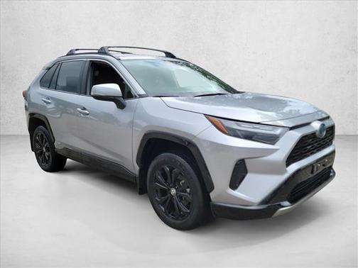 Silver Sky Metallic 2023 Toyota RAV4 Hybrid SE