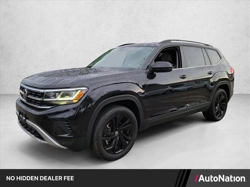 Deep Black Pearl 2022 Volkswagen Atlas 3.6L SE w/Technology