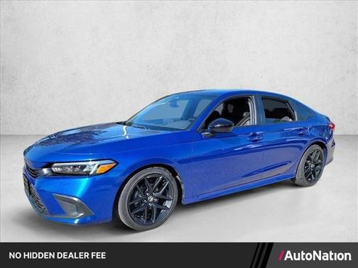 Aegean Blue Metallic 2024 Honda Civic Sport