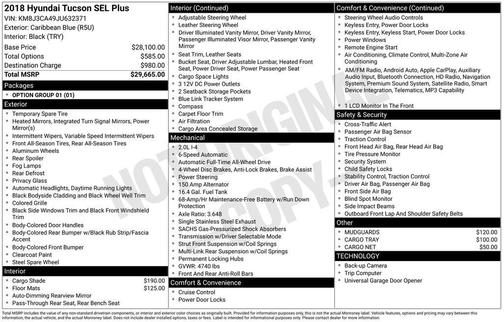 2018 Hyundai TUCSON SEL Plus