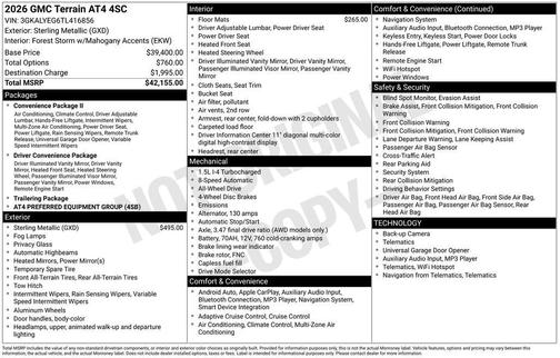2026 GMC Terrain AT4