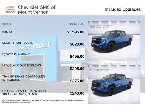 Dynamic Blue Metallic 2023 GMC Sierra 1500 Elevation