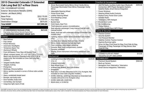 2015 Chevrolet Colorado LT