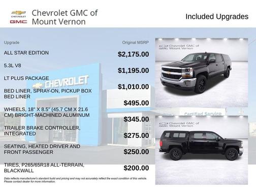 Black 2017 Chevrolet Silverado 1500 LT
