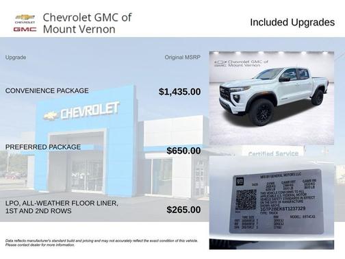 Summit White 2026 GMC Canyon Elevation