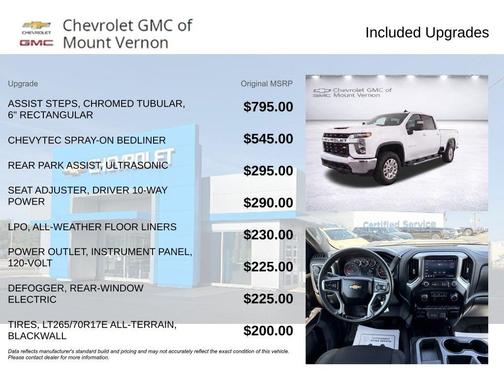Summit White 2022 Chevrolet Silverado 2500 LT