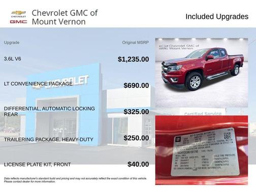 Red Rock Metallic 2016 Chevrolet Colorado LT