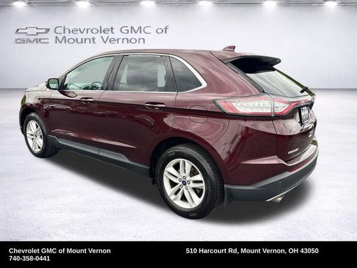 Burgundy 2017 Ford Edge SEL