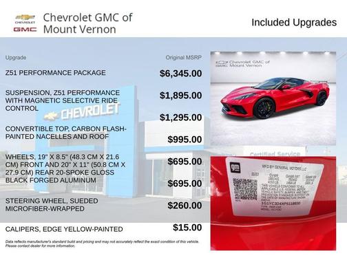 Torch Red 2023 Chevrolet Corvette Stingray w/3LT