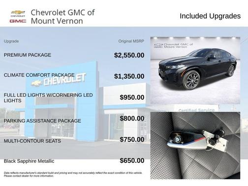 Black Sapphire Metallic 2024 BMW X6 xDrive40i