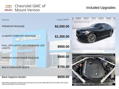 Black Sapphire Metallic 2024 BMW X6 xDrive40i