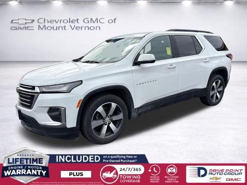 Summit White 2023 Chevrolet Traverse LT Leather