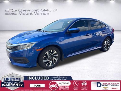 Blue 2016 Honda Civic EX