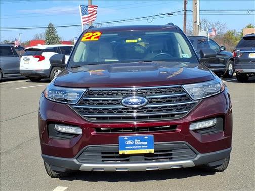 Burgundy Velvet Tinted Clearcoat 2022 Ford Explorer XLT