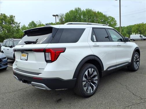 White 2026 Ford Explorer Platinum