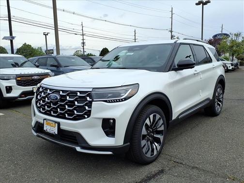 White 2026 Ford Explorer Platinum