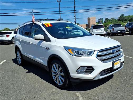 White Platinum Clearcoat Metallic 2017 Ford Escape Titanium