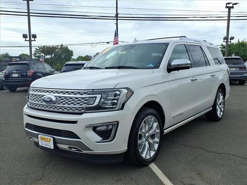 White Platinum Clearcoat Metallic 2018 Ford Expedition Max Platinum