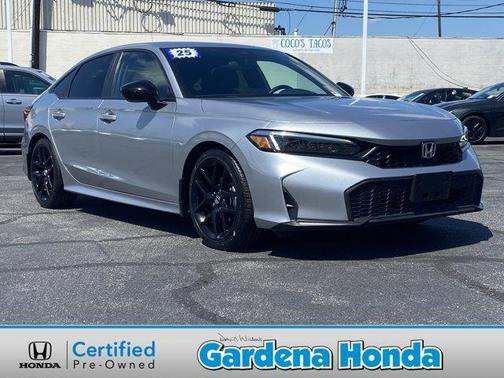 Solar Silver Metallic 2025 Honda Civic Sport