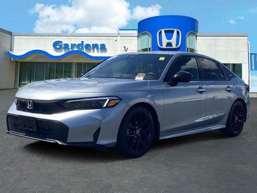 Solar Silver Metallic 2025 Honda Civic Sport