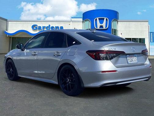 Solar Silver Metallic 2025 Honda Civic Sport