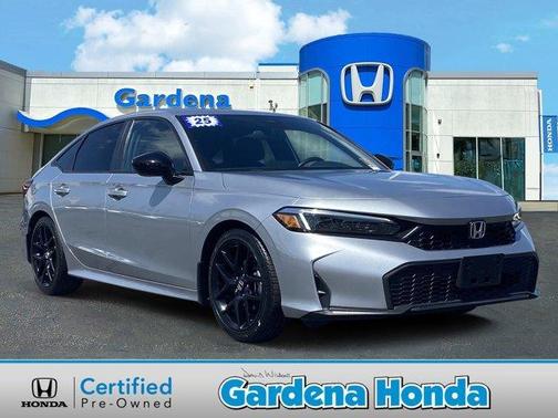 Solar Silver Metallic 2025 Honda Civic Sport