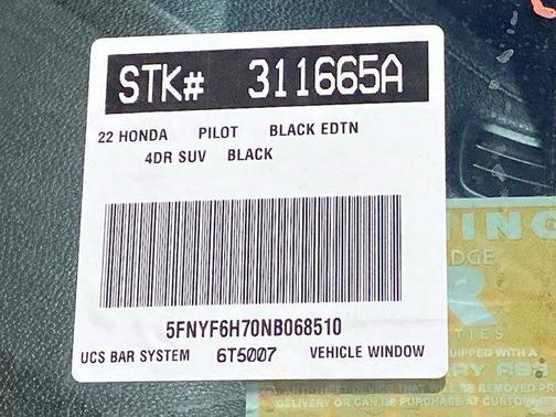 2022 Honda Pilot Black Edition